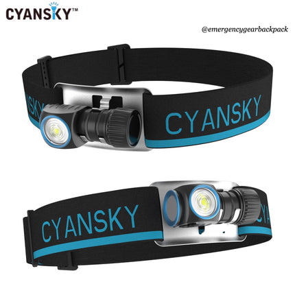 Cyansky HS3R Multifunction Headlamp 1100LMS 135M - Emergency Gear Backpack