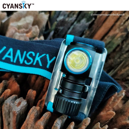 Cyansky HS3R Multifunction Headlamp 1100LMS 135M - Emergency Gear Backpack