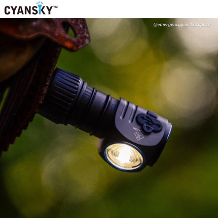 Cyansky HS3R Multifunction Headlamp 1100LMS 135M - Emergency Gear Backpack
