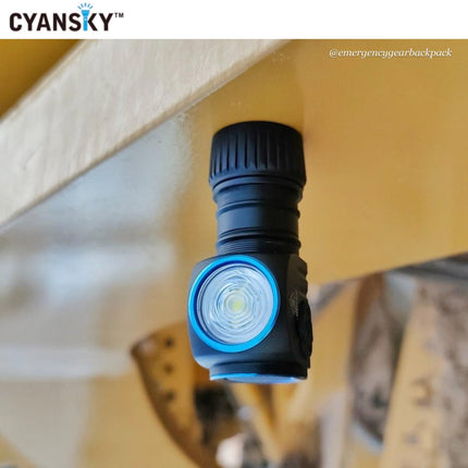 Cyansky HS3R Multifunction Headlamp 1100LMS 135M - Emergency Gear Backpack