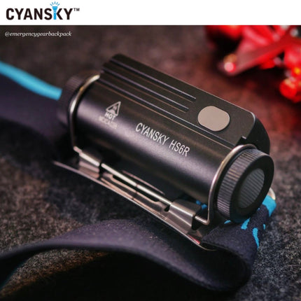 Cyansky HS6R Triple Output Headlamp 1400LMS 170M - Emergency Gear Backpack