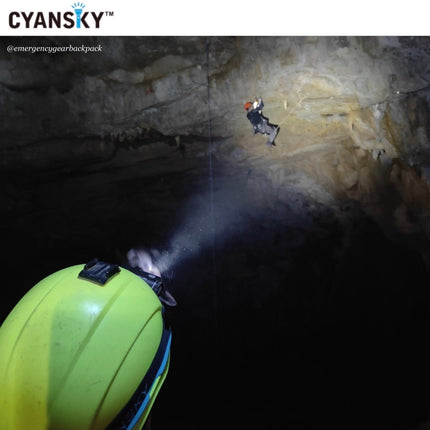 Cyansky HS6R Triple Output Headlamp 1400LMS 170M - Emergency Gear Backpack