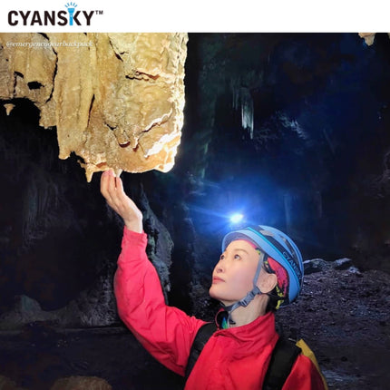 Cyansky HS6R Triple Output Headlamp 1400LMS 170M - Emergency Gear Backpack