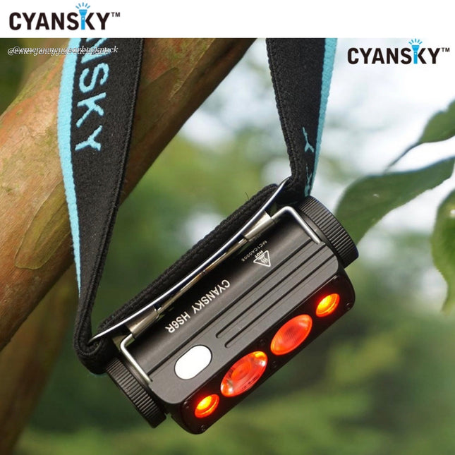 Cyansky HS6R Triple Output Headlamp 1400LMS 170M - Emergency Gear Backpack
