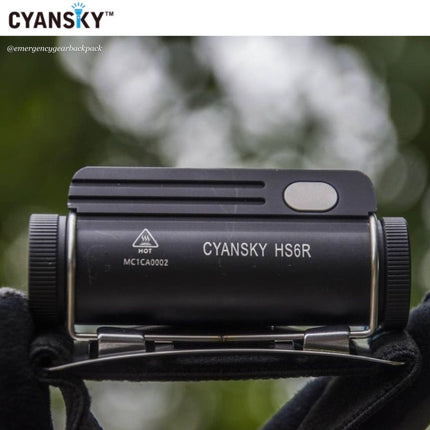 Cyansky HS6R Triple Output Headlamp 1400LMS 170M - Emergency Gear Backpack