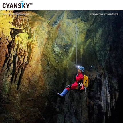 Cyansky HS6R Triple Output Headlamp 1400LMS 170M - Emergency Gear Backpack