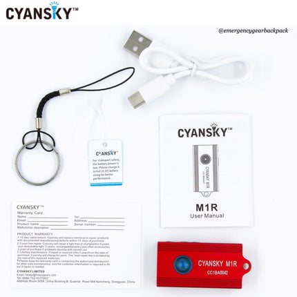 Cyansky M1R Multifunctional Keychain Light - Emergency Gear Backpack