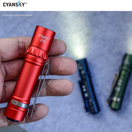 Cyansky P10 Portable AA EDC Flashlight - Emergency Gear Backpack