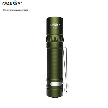 Cyansky P10 Portable AA EDC Flashlight - Emergency Gear Backpack