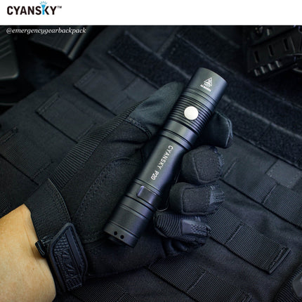Cyansky P20 EDC Flashlight 1600 Lumens | 240M - Emergency Gear Backpack