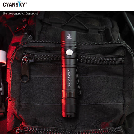 Cyansky P20 EDC Flashlight 1600 Lumens | 240M - Emergency Gear Backpack