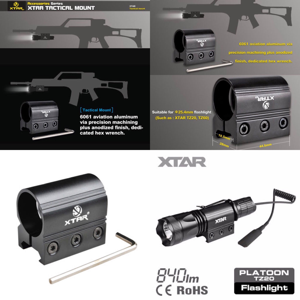 XTAR TZ20 Tactical Flashlight Weapon Mount