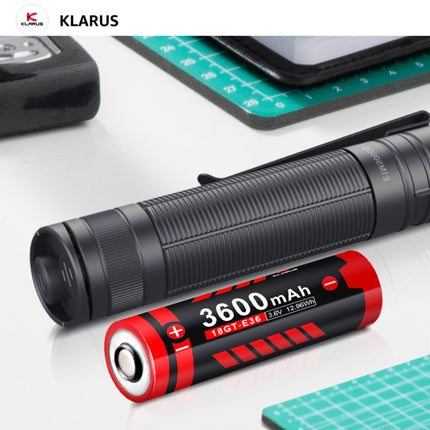 Klarus E2 1600 Lumens 190M Deep Carry Pocket EDC Flashlight - Emergency Gear Backpack