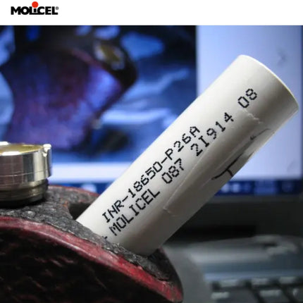 Molicel P26A INR18650 2600mAh 3.6V 35A High Drain Rechargeable Li - ion Battery - Emergency Gear Backpack