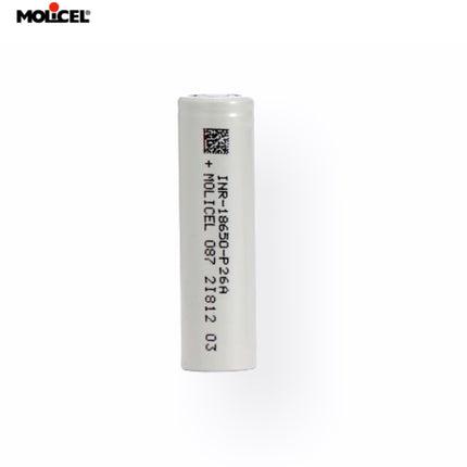 Molicel P26A INR18650 2600mAh 3.6V 35A High Drain Rechargeable Li - ion Battery - Emergency Gear Backpack