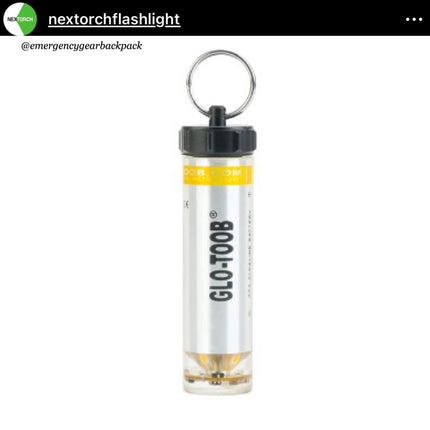 NEXTORCH Glo - Toob GT - AAA PRO Emergency Marker Light 200M Diving Depth - Emergency Gear Backpack