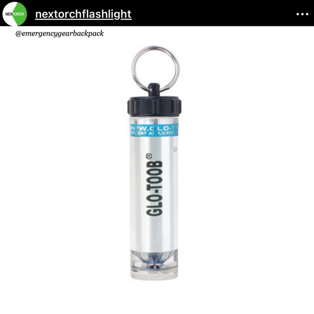 NEXTORCH Glo - Toob GT - AAA PRO Emergency Marker Light 200M Diving Depth - Emergency Gear Backpack