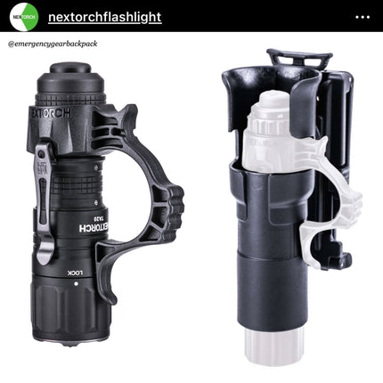 NEXTORCH TA20 Tri - Setting Compact Tactical Flashlight 1000LMS 210M - Emergency Gear Backpack