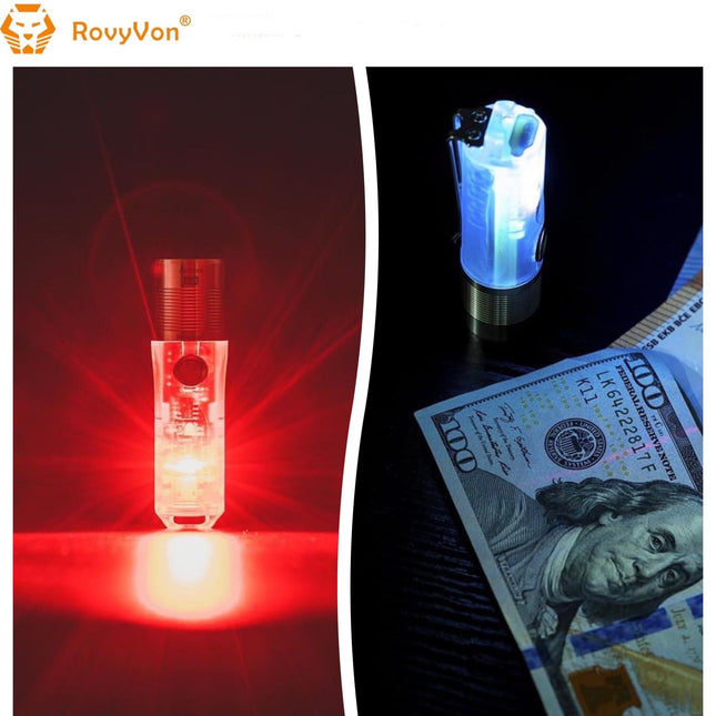 RovyVon Aurora A28 1000LMS Multipurpose EDC Keychain Flashlight - Emergency Gear Backpack
