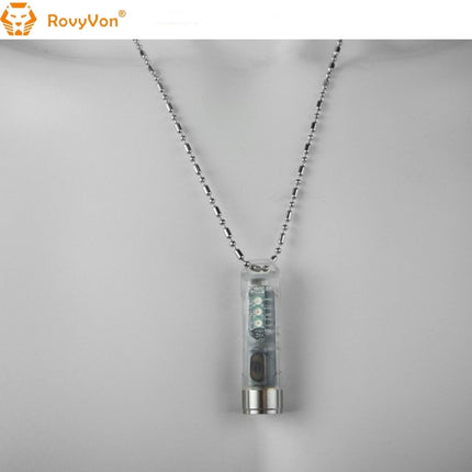 RovyVon Aurora A5x Red/White Green GITD Keychain Flashlight - Emergency Gear Backpack