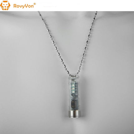 RovyVon Aurora A5x White/UV Green GITD Keychain Flashlight - Emergency Gear Backpack