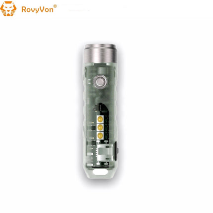 RovyVon Aurora A5x White/UV Green GITD Keychain Flashlight - Emergency Gear Backpack