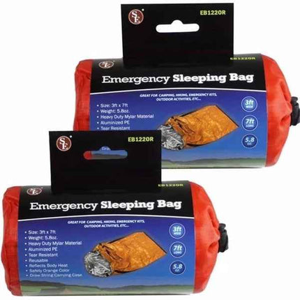 Emergency Aluminized PE Sleeping Bag - Emergency Gear Backpack