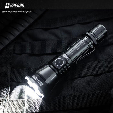SPERAS T2 - 70 3300LMS 280M Tactical Flashlight - Emergency Gear Backpack