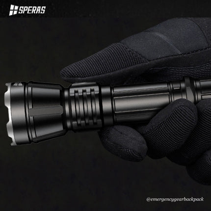 SPERAS T2 - 70 3300LMS 280M Tactical Flashlight - Emergency Gear Backpack