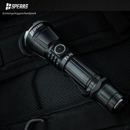 SPERAS T2 - 70 3300LMS 280M Tactical Flashlight - Emergency Gear Backpack