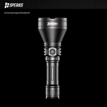 SPERAS T3R 1600 Lumens 1095M Noiseless Tactical Flashlight - Emergency Gear Backpack