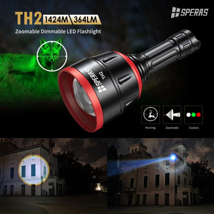 SPERAS TH2 Zoomable Tactical Flashlight - Emergency Gear Backpack