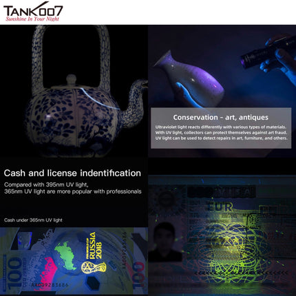 TANK007 CI05 Uniform UV LED Flashlight for CSI and Forensic - Emergency Gear Backpack