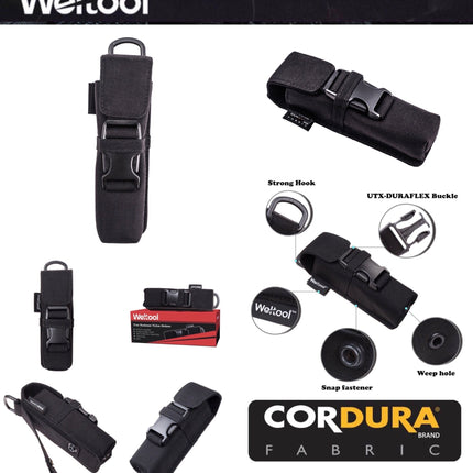 Weltool FH5 Tactical CORDURA Flashlight Holster - Emergency Gear Backpack