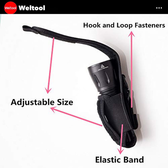 Weltool FH7 Nylon Flashlight Holster - Emergency Gear Backpack