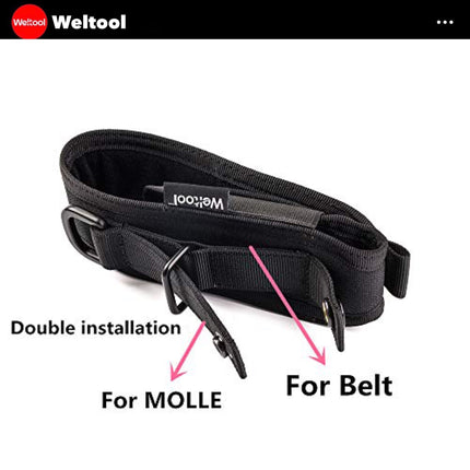 Weltool FH7 Nylon Flashlight Holster - Emergency Gear Backpack