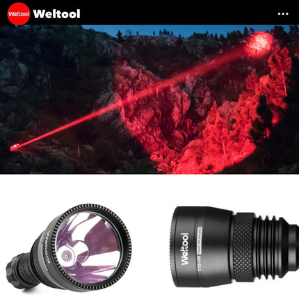Weltool T10 - HR Red Light 342 Lumens 450M Searchlight - Emergency Gear Backpack