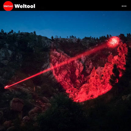 Weltool T10 - HR Red Light 342 Lumens 450M Searchlight - Emergency Gear Backpack