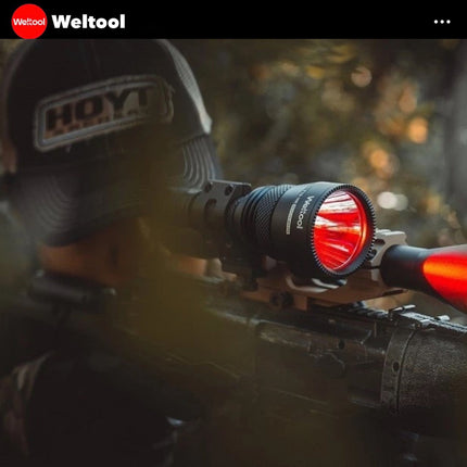 Weltool T10 - HR Red Light 342 Lumens 450M Searchlight - Emergency Gear Backpack