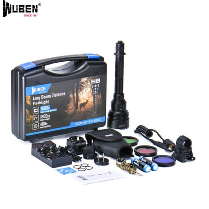 WUBEN H8 1800 Lumens 250,000CD 1000M Tactical Flashlight - Emergency Gear Backpack