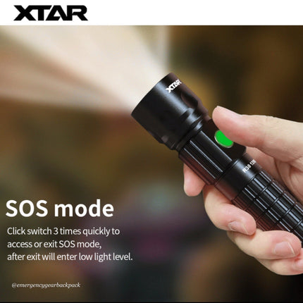 XTAR R30 1200 Lumens 226M EDC Flashlight - Emergency Gear Backpack