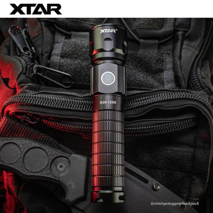 XTAR R30 1200 Lumens 226M EDC Flashlight - Emergency Gear Backpack