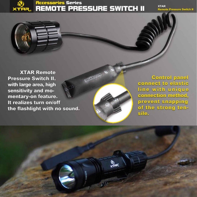 XTAR Tactical Remote Pressure Switch II for XTAR TZ20 - Emergency Gear Backpack